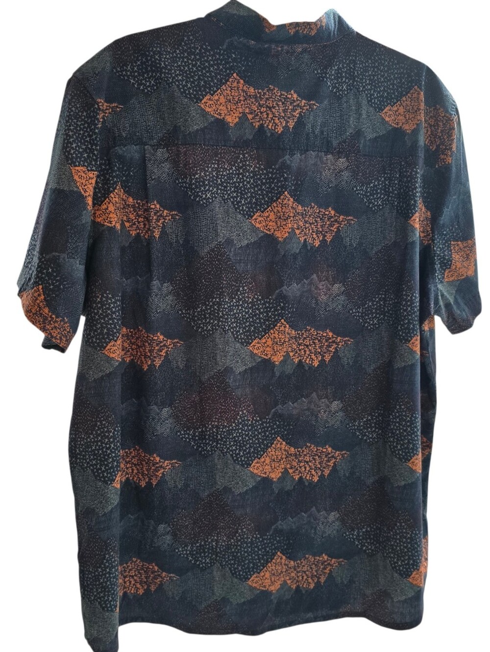 NWT L.L.Bean All Adventure Shirt XL Regular Rangely Blue Landscape Mountain - Picture 2 of 5